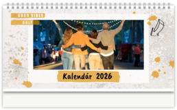 Stolní fotokalendář s vlastními jmény - Instax street