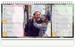 Stolní fotokalendář s vlastními jmény - Green paint