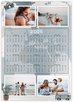 ročný fotokalendár ako plagát - Travel