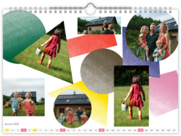 Fotokalendár nástenný mesačný na šírku - Geometria