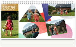 Stolní fotokalendář s vlastními jmény - Geometrie