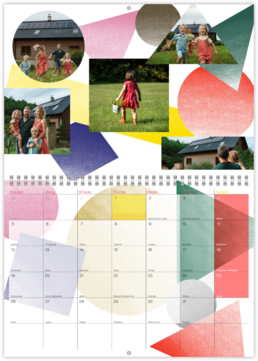 Nástěnný plánovací fotokalendář - Geometrie