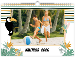 Fotokalendář nástěnný na šířku - Exotic birds