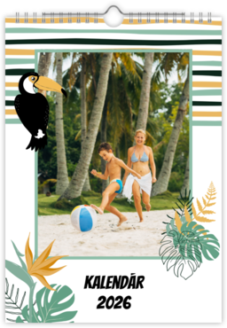 Fotokalendar nástenný mesačný na výšku z fotiek - Exotic birds