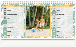 Stolní fotokalendář s vlastními jmény - Exotic birds