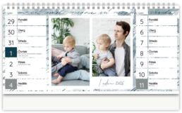 Stolní fotokalendář s vlastními jmény - Dopis