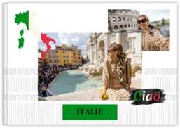 Fotokniha na šírku s pevnou väzbou a kvalitným papierom - Taliansko