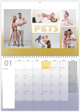 Nástěnný plánovací fotokalendář - Štítky
