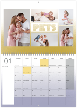 Nástenný plánovací fotokalendar - Štítky