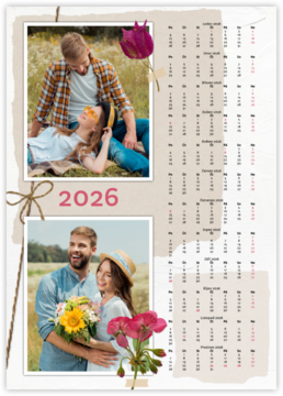 ročný fotokalendár ako plagát - Dry flowers