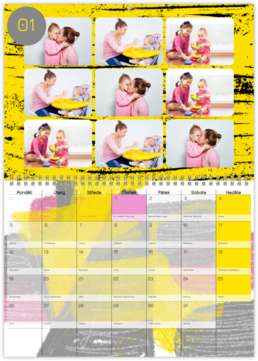 Nástěnný plánovací fotokalendář - Rádius
