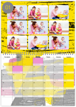 Nástenný plánovací fotokalendar - Rádius