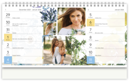 Stolní fotokalendář s vlastními jmény - Kvet