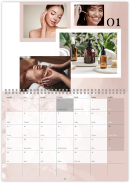 Nástěnný plánovací fotokalendář - Beauty