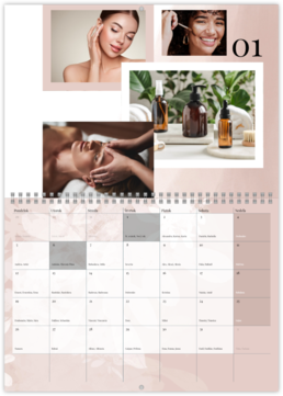 Nástenný plánovací fotokalendar - Beauty