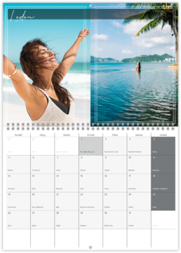 Nástěnný plánovací fotokalendář - Holiday