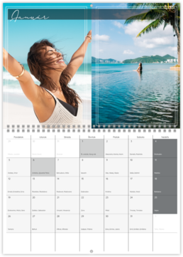 Nástenný plánovací fotokalendar - Holiday