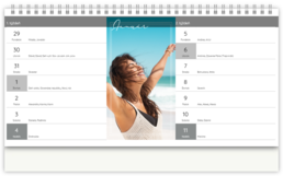 Stolní fotokalendář s vlastními jmény - Holiday