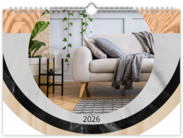 Fotokalendár nástenný mesačný na šírku - Home