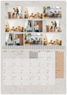Nástěnný plánovací fotokalendář - Home