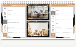 Stolní fotokalendář s vlastními jmény - Home