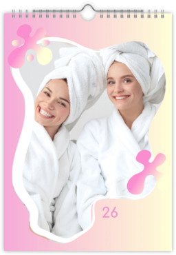 Fotokalendář nástěnný na výšku - Gradient