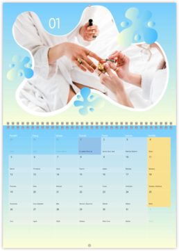 Nástěnný plánovací fotokalendář - Gradient