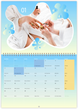 Nástenný plánovací fotokalendar - Gradient