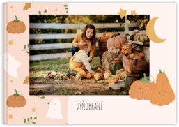 Fotokniha na šírku s pevnou väzbou a kvalitným papierom - Tekvica