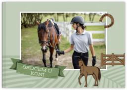 Fotokniha na šírku s pevnou väzbou a kvalitným papierom - Kone