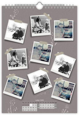 Fotokalendář nástěnný na výšku - Analog