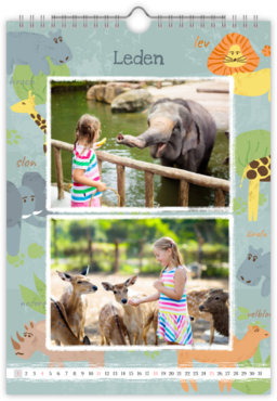 Fotokalendář nástěnný na výšku - Zoo