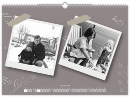 Fotokalendár exkluzív nástenný mesačný na šírku - Analog