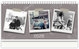 Stolní fotokalendář s vlastními jmény - Analog