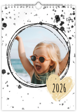 Fotokalendar nástenný mesačný na výšku z fotiek - Ceruzka