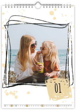 Fotokalendar nástenný mesačný na výšku z fotiek - Ceruzka