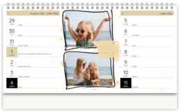 Stolní fotokalendář s vlastními jmény - Tužka