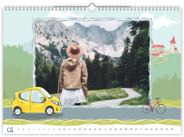 Fotokalendář exklusiv na šířku - Dovolená