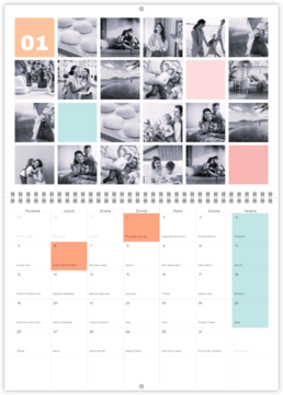 Nástenný plánovací fotokalendar - Harmonie 