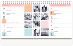 Stolní fotokalendář s vlastními jmény - Harmonie 