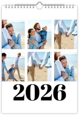 Fotokalendář exklusiv na výšku - Typography