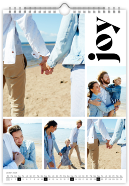 Fotokalendář exklusiv na výšku - Typography