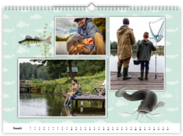 Fotokalendár exkluzív nástenný mesačný na šírku - Rybár