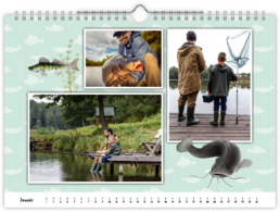 Fotokalendár nástenný mesačný na šírku - Rybár
