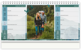 Stolní fotokalendář s vlastními jmény - Hory