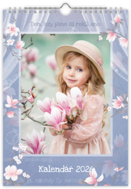 Fotokalendář nástěnný na výšku - Magnolia
