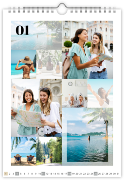 Fotokalendar nástenný mesačný na výšku z fotiek - Season