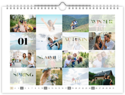 Fotokalendář nástěnný na šířku - Season