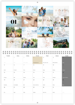 Nástenný plánovací fotokalendar - Season 