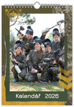 Fotokalendář nástěnný na výšku - Army